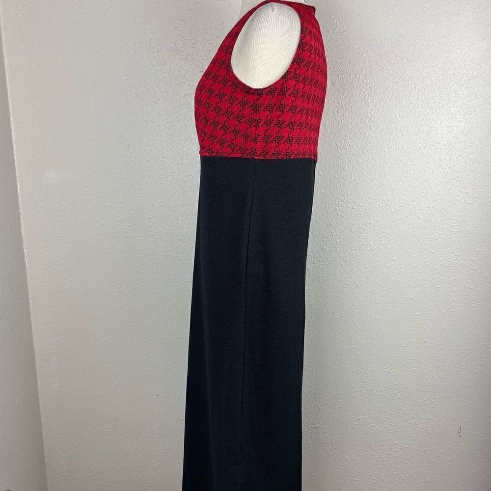 EUC Coldwater Creek Womens Red/Black Maxi Dress and Matching Jacket Size 6P - Picture 7 of 10